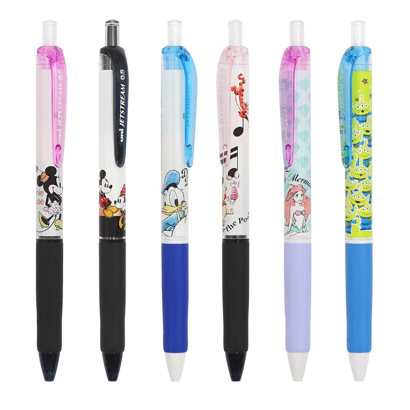 Гладкая шариковая ручка Disney Jetstream Концевая масляная 0 5 мм студенческие