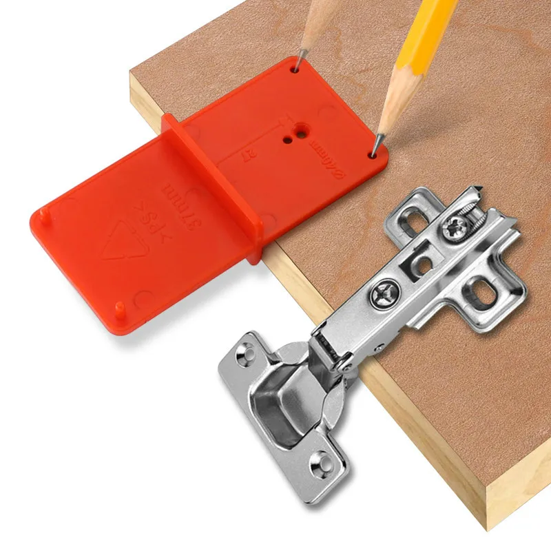 

Hinge Hole Drilling Guide 35mm 40mm Hing Installation Jig Door Cabinet Hinge Hole Locator Woodworking Tool