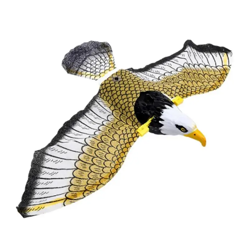 

Luminous Bird Repellent Emulation Hanging Eagle With Music Flying Bird Scarer Garden Yard Decor Portable Flying Bird Repeller
