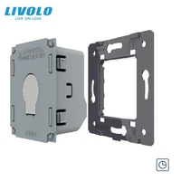 new livolo eu standard ac110250v 30 seconds delay wall light switch without glass panelvl c701t
