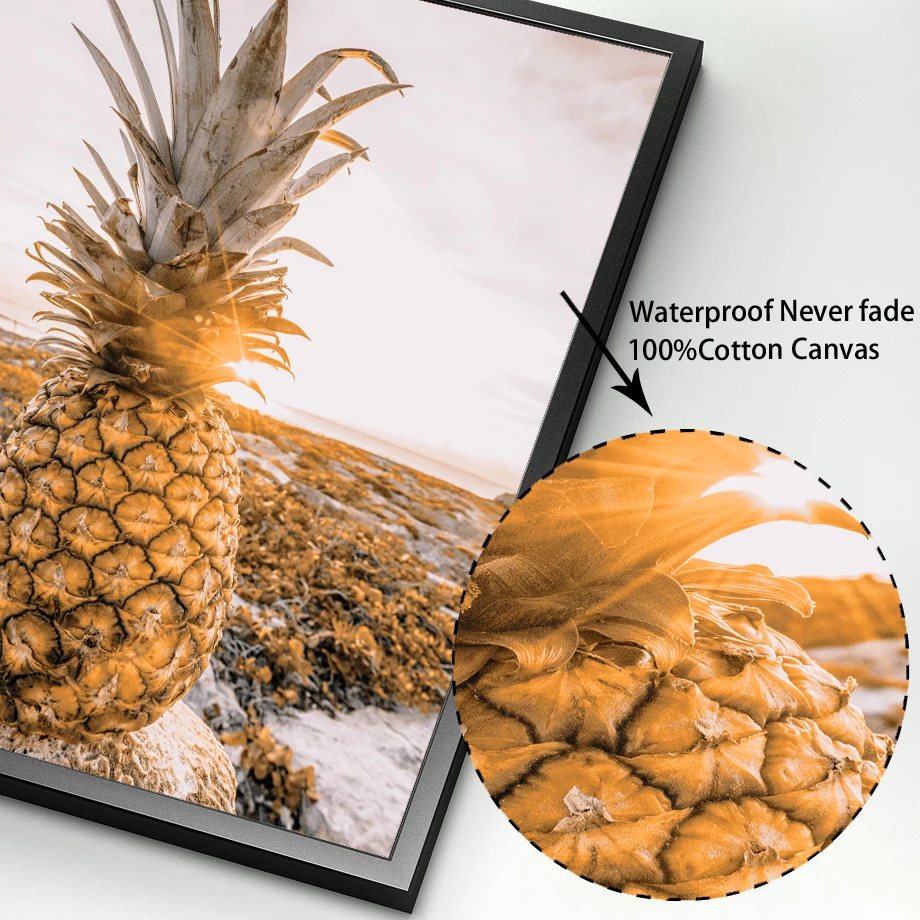 

Fruit Kitchen Canvas Painting Nordic Style Pineapple Poster And Prints Wall Pictures For Modern Dining Room Hotel Home Art Decor