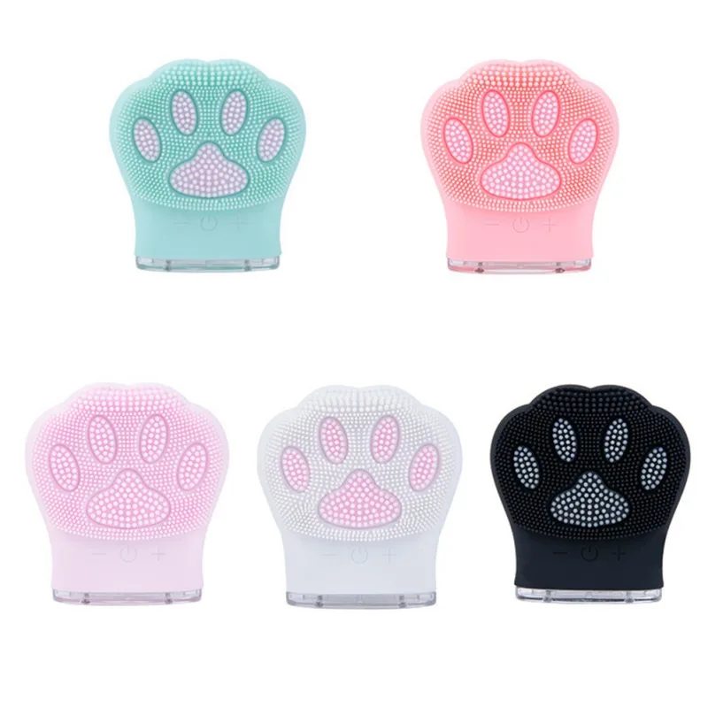 

Cat Claw Shape Silicone Cleansing Instrument Ultrasonic Charging Facial Cleansing Instrument Gift Wash Brush Beauty k7