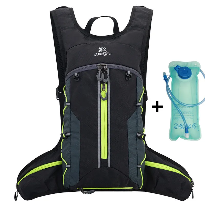 With water bag Водонепроницаемый велосипедный рюкзак унисекс MTB велосипедная сумка нейлоновая велосипедная походная альпинистская гидратация 10л сумки для воды рюкзак - Цвет: With water bag