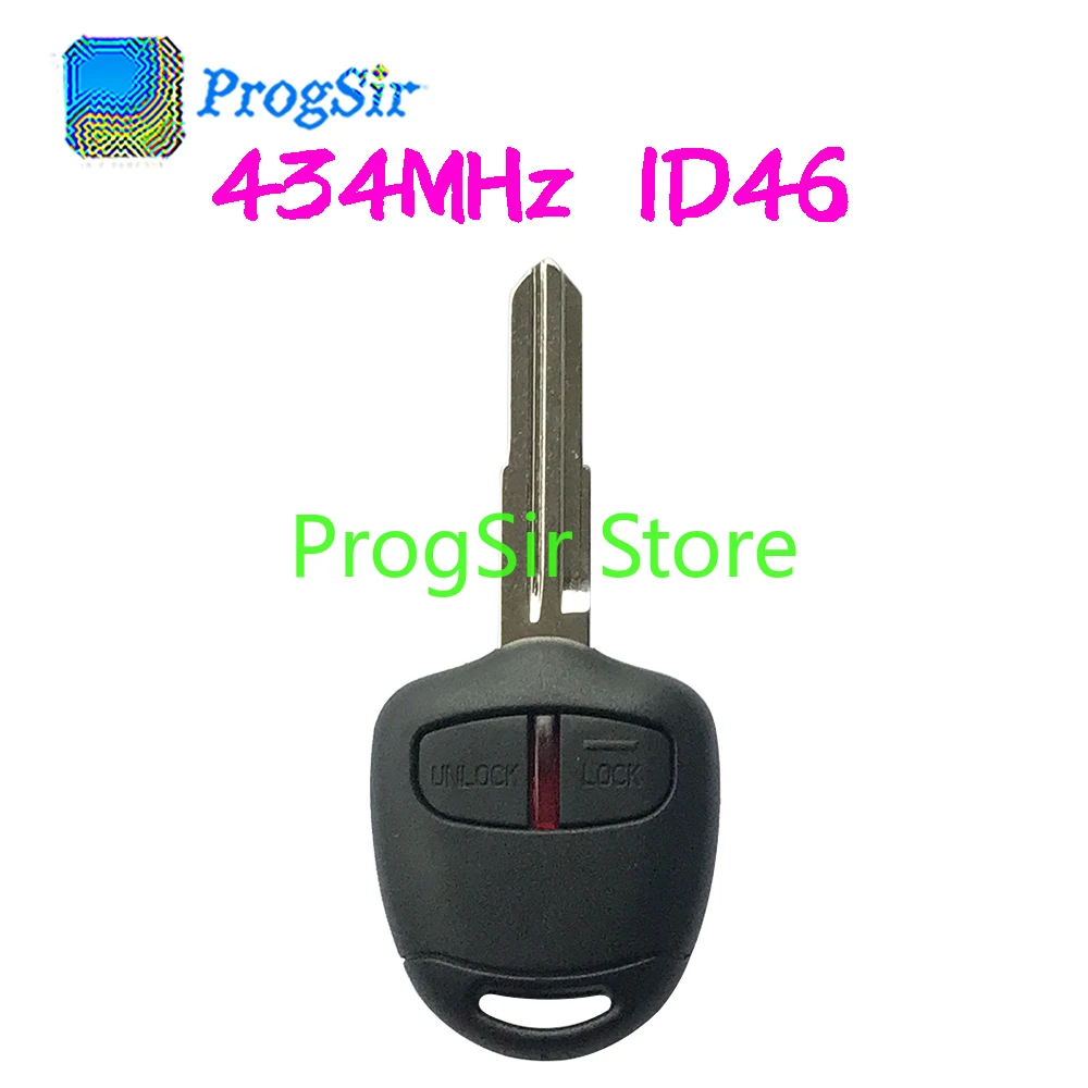 

2 Button 434MHz Remote Key For Mitsubishi with PCF7936 ID46 Chip MIT11 Blank