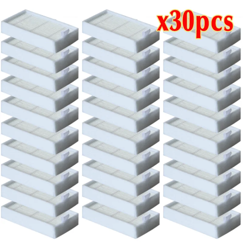 30pcs filter 8 шт кучи фильтр Швабра Ткань боковая щетка для chuwi ilife v5s life v5 pro x5 V3L V5 V3S V3S pro V50 Запчасти для роботизированного пылесоса - Цвет: 30pcs filter