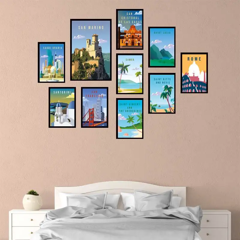 

Rome City Poster City Art City Wall Art City Print World Posters for Room Aesthetic