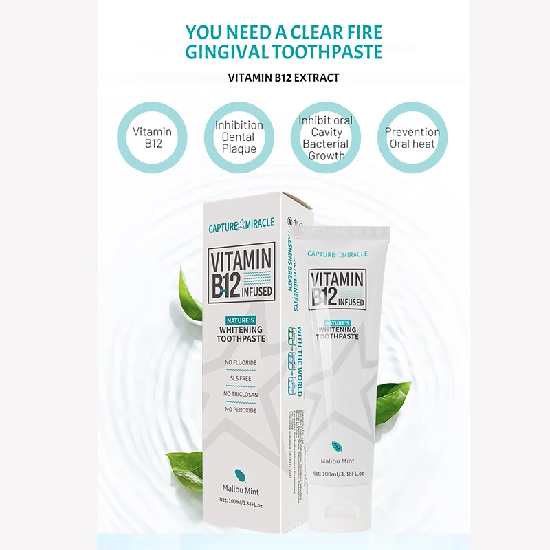 Зубная паста для удаления белых пятен отбеливающая с защитой от фтора и полости