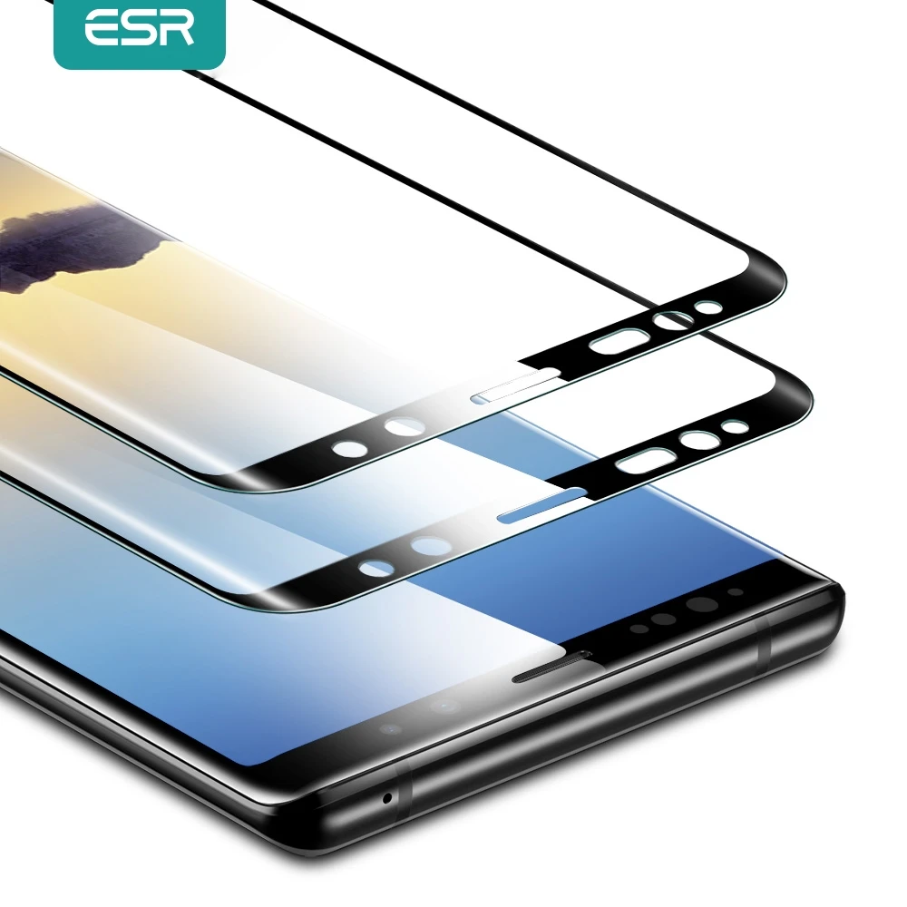 ESR 2 шт. закаленное стекло для Samsung Galaxy Note 9 3D изогнутое полное покрытие защитное