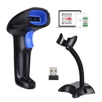 hot selling handheld wirelress 2 4g barcode scanner free shipping wired usb 1d2d qr bar code reader pdf417 for ios android ipad