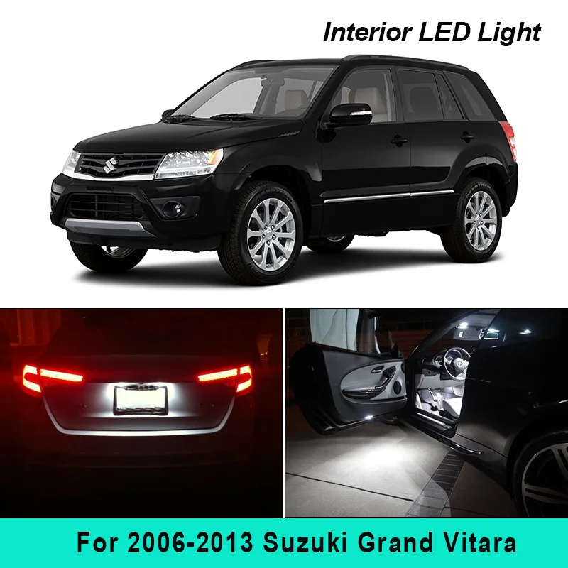 Комплект светодиодсветильник ламп для салона Ксеноновые белые лампы 2006-2013 Suzuki