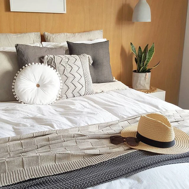 Ins милая детская подушка мягкая круглая хлопковая Тыква диванные подушки разной