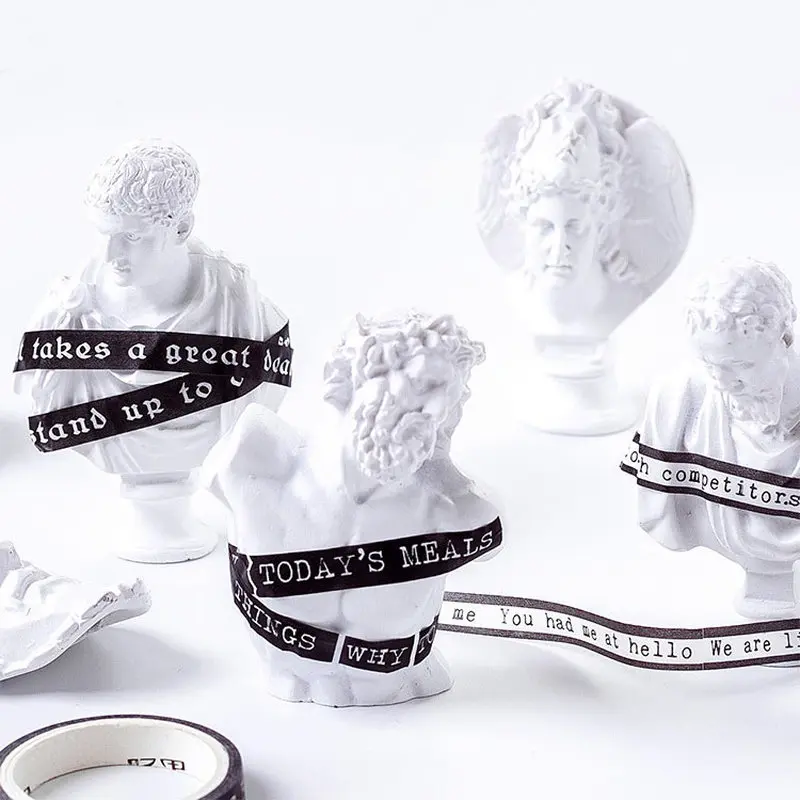 1 шт. черно белая васи лента художественное украшение журнал Скрапбукинг