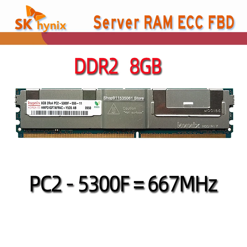 4 ГБ 8 DDR2 667 МГц PC2-5300F 2Rx4 FBD ECC память сервера FB-DIMM Оперативная 240pin | Компьютеры и офис