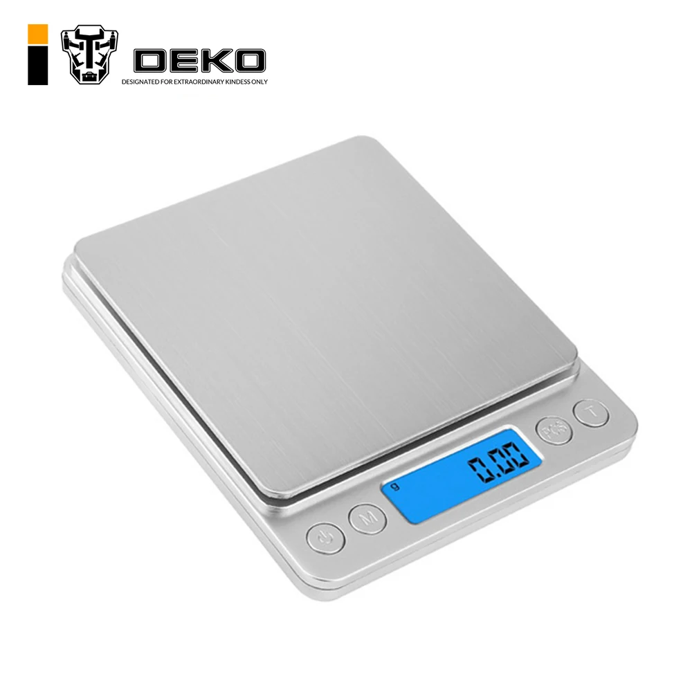 DEKO WS093 цифровые весы 500 г x 0,01 г портативные мини электронные точные весы Карманный чехол для кухни с 2 лотками
