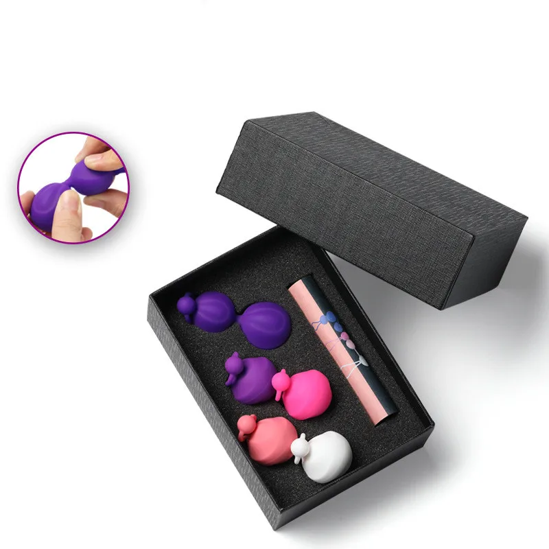 Safe Silicone Kegel Balls Ben Wa Vagina Tighten Exercise Strengthen Pelvic Floor Muscle 5 Weights Sex Toy for Woman |