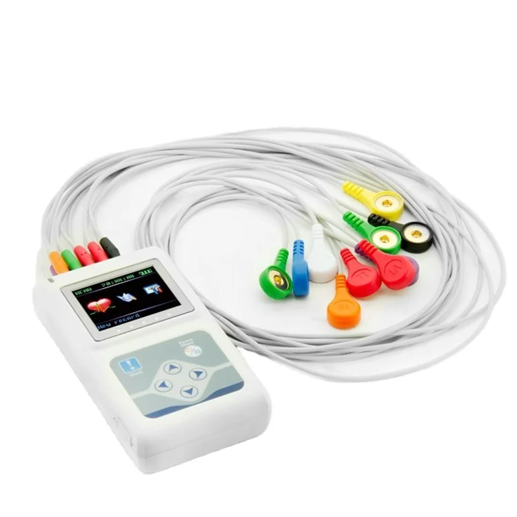 

CONTEC TLC5000 оборудование для патологического анализа типа Holter Ecg рекордер 12 каналов Holter Ecg Монитор Электрический пластик CE