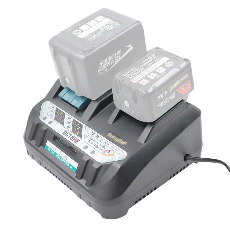 DC18RE Lithium Battery Charger For Makita 18V 14.4V 10.8V 12V li-ion BL1830 BL1430 BL1016 BL1021 BL1041 | Электроника