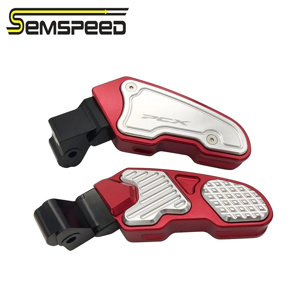SEMSPEED сзади стопы ног педаль для Honda PCX 125 150 PCX125 PCX150 мотоциклетные Задние подножки шаги ног пластина