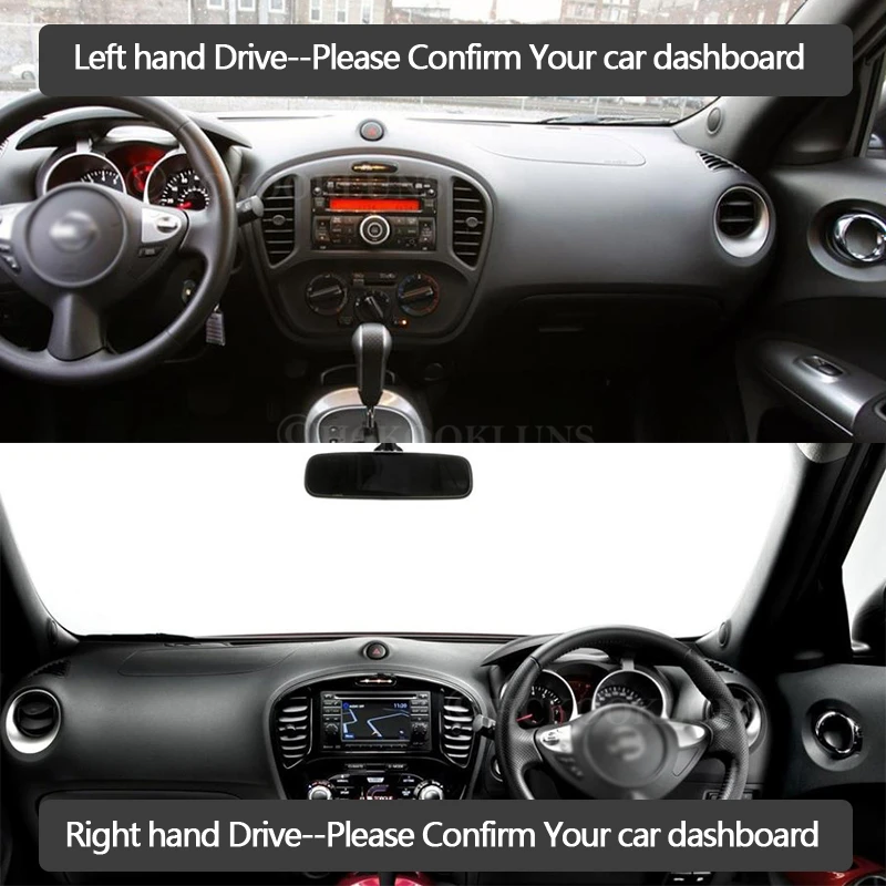 Dashboard Cover Flannel Protective Mat for Nissan JUKE F15 2011~2019 Car Accessories Dash Board Sunshade Carpet Dashmat Pad 2015 |