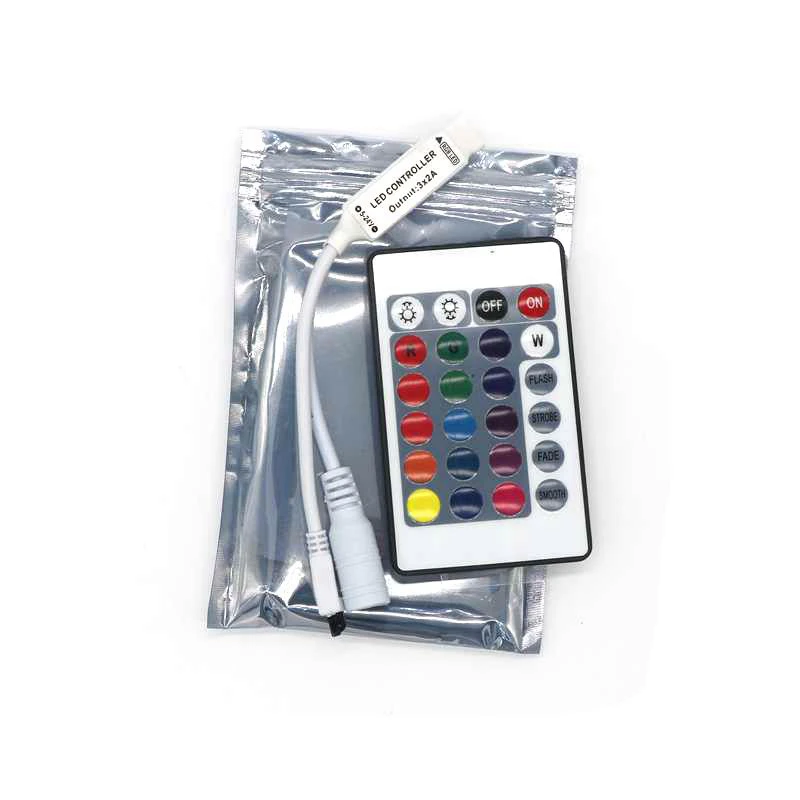 

SZYOUMY 200X Мини DC12V 24 44 клавиши беспроводной LED RGB контроллер с ИК-пультом управления для SMD 3528 5050 RGB светодиодные ленты оптом