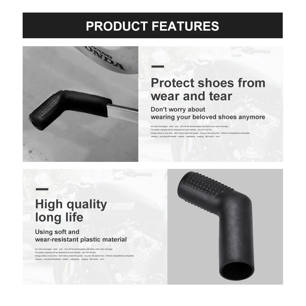 Универсальный рычаг переключения передач для мотоцикла 1 шт. резиновый носок