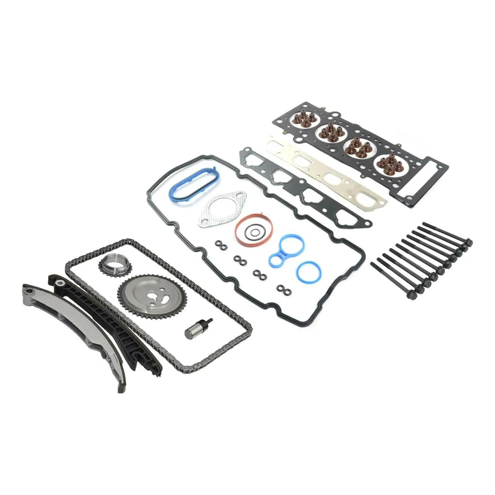 

AP03 New Engine Timing Chain Kit+Cylinder Head Gasket Set+Bolts 11317510736 For Mini Cooper S JCW Works R50 R53 R52