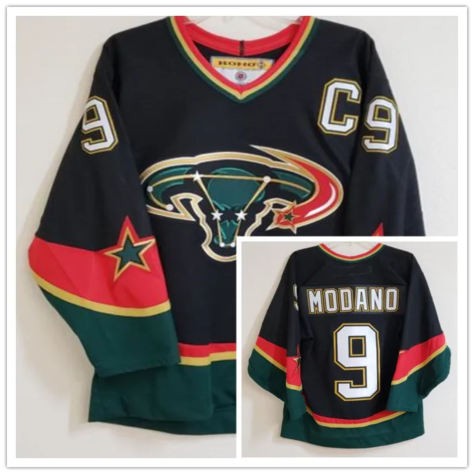 

Vintage Dallas Stars CCM Men's #9 MIKE MODANO Ice Hockey Jersey Mens Embroidery Stitched Customize any number and name Jerseys
