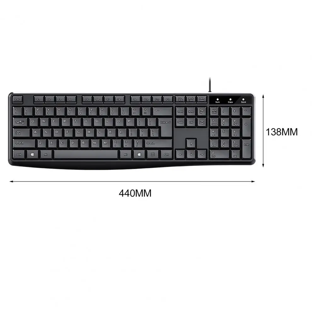 

IMICE K-818 Backlight Keyboard Plug and Play Laser Engraving Tech Gadget Black Computer Keyboard with LED Light for Notebook