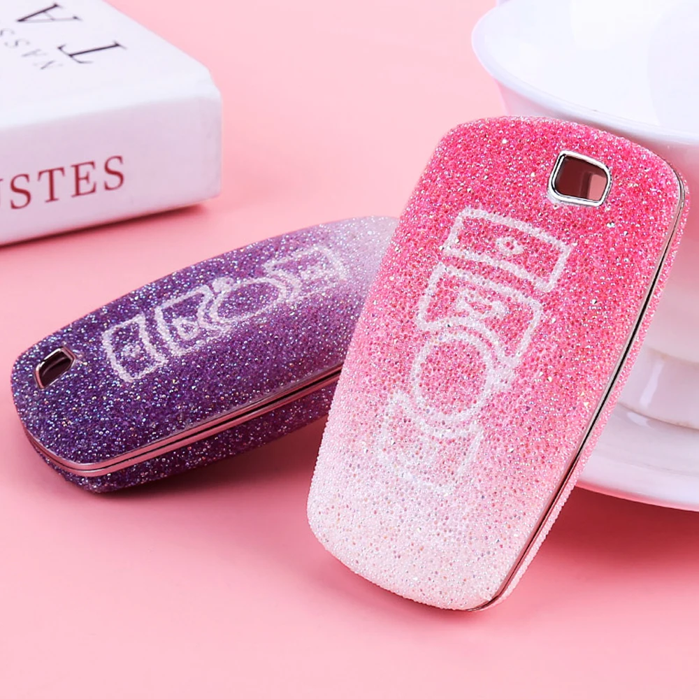 

New ABS Auto Car Key Shell Case With Keyring Key Ring Chain Buckle keychain For BMW F07 F10 F11 F20 F25 F26 F30