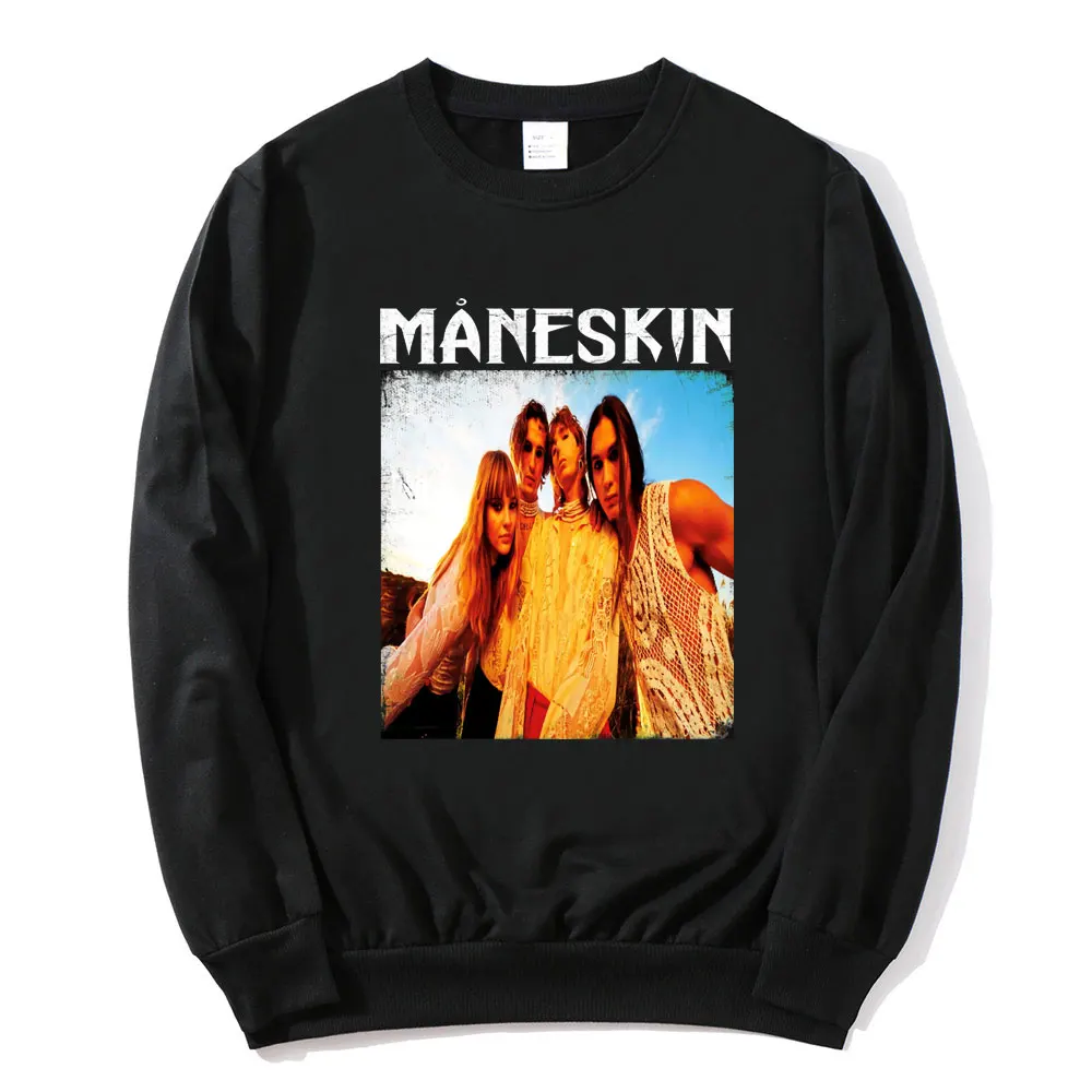 

Maneskin Holiday Graffiti Style Novelty Street Hip Hop Fashion All-match Sportswears Men/Women Casual Sweatshirts New Tracksuits