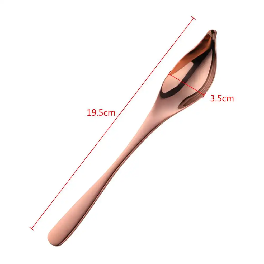 

Stainless Steel Saucier Drizzle Spoons with Tapered Spout Saucier 19.5*3.5cm