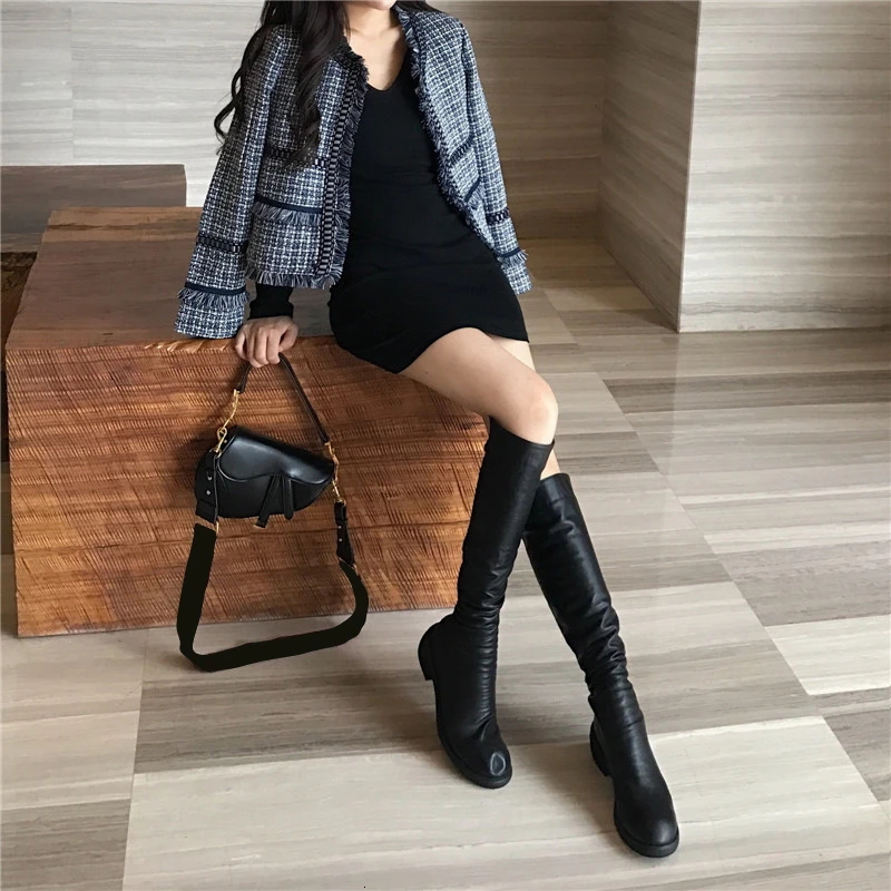 

2021 Spring Autumn slim Plaid Tweed jacket Femme Houndstooth Jacket Full Sleeve Office Chic Outerwear Tassel Coat Female