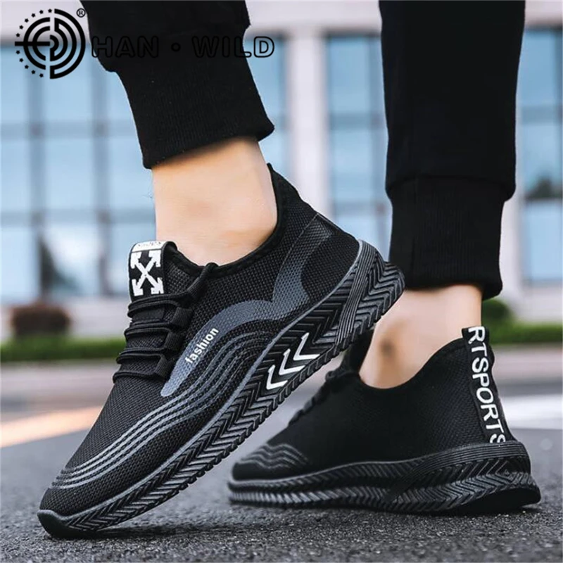 Кроссовки мужские легкие из сетчатого материала Вулканизированная подошва на