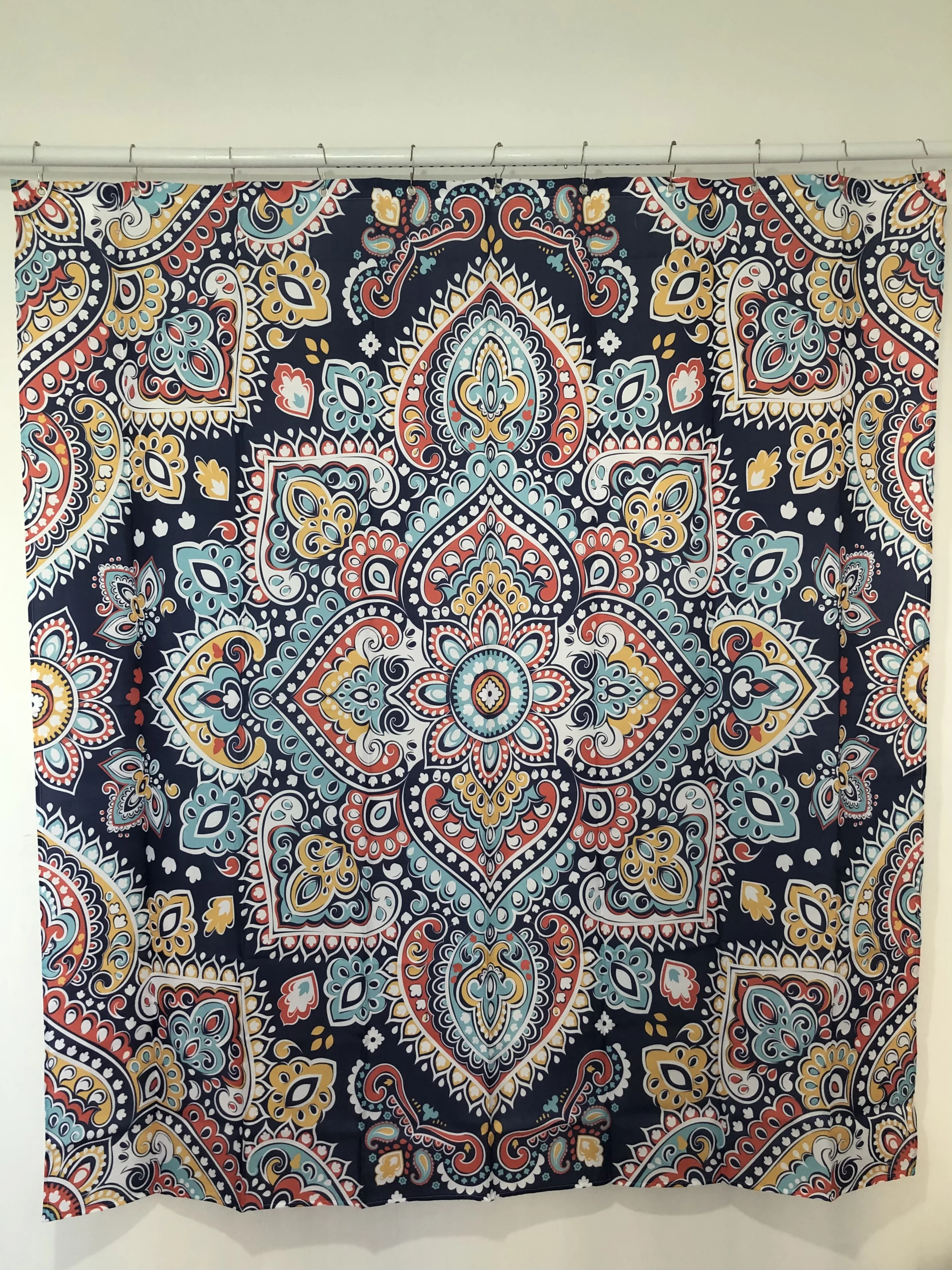 Занавеска для душа в богемном стиле с мандалой Геометрическая Водонепроницаемая