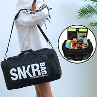 large multiple compartment sport training gym bags men sneaker gym bag shoes packing cube organizer waterproof shoulder bag snkr