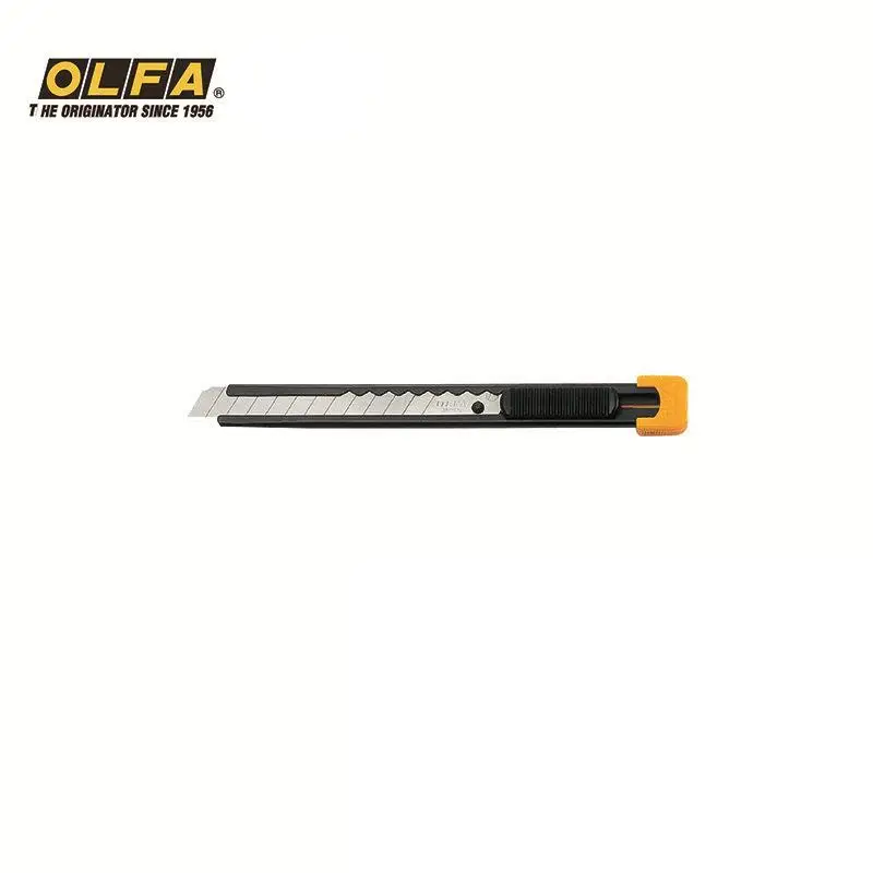 OLFA S маленький и светильник металлическая ручка нож 9 мм черный металлический