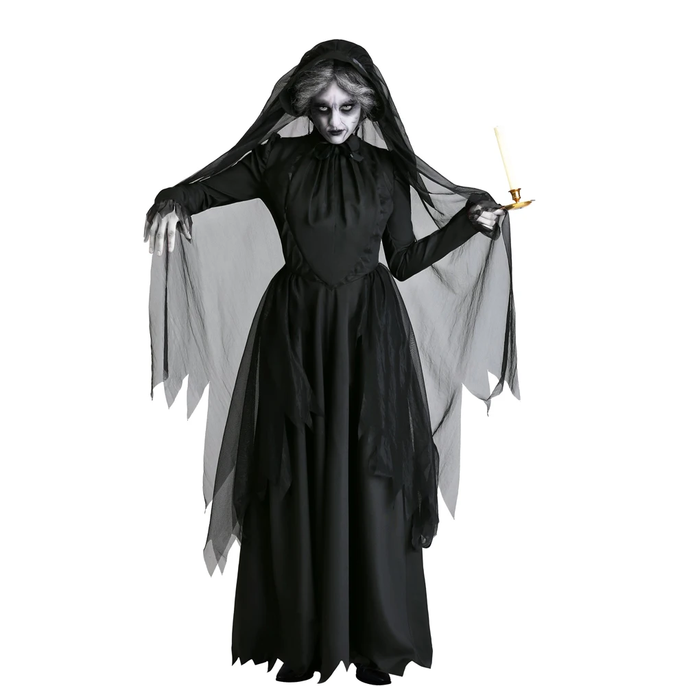 

New Halloween adult Dead Ghosts Witch Dress Demon Vampire Costume Dark Suit Devil Ghost bride costumes Scary Clothes