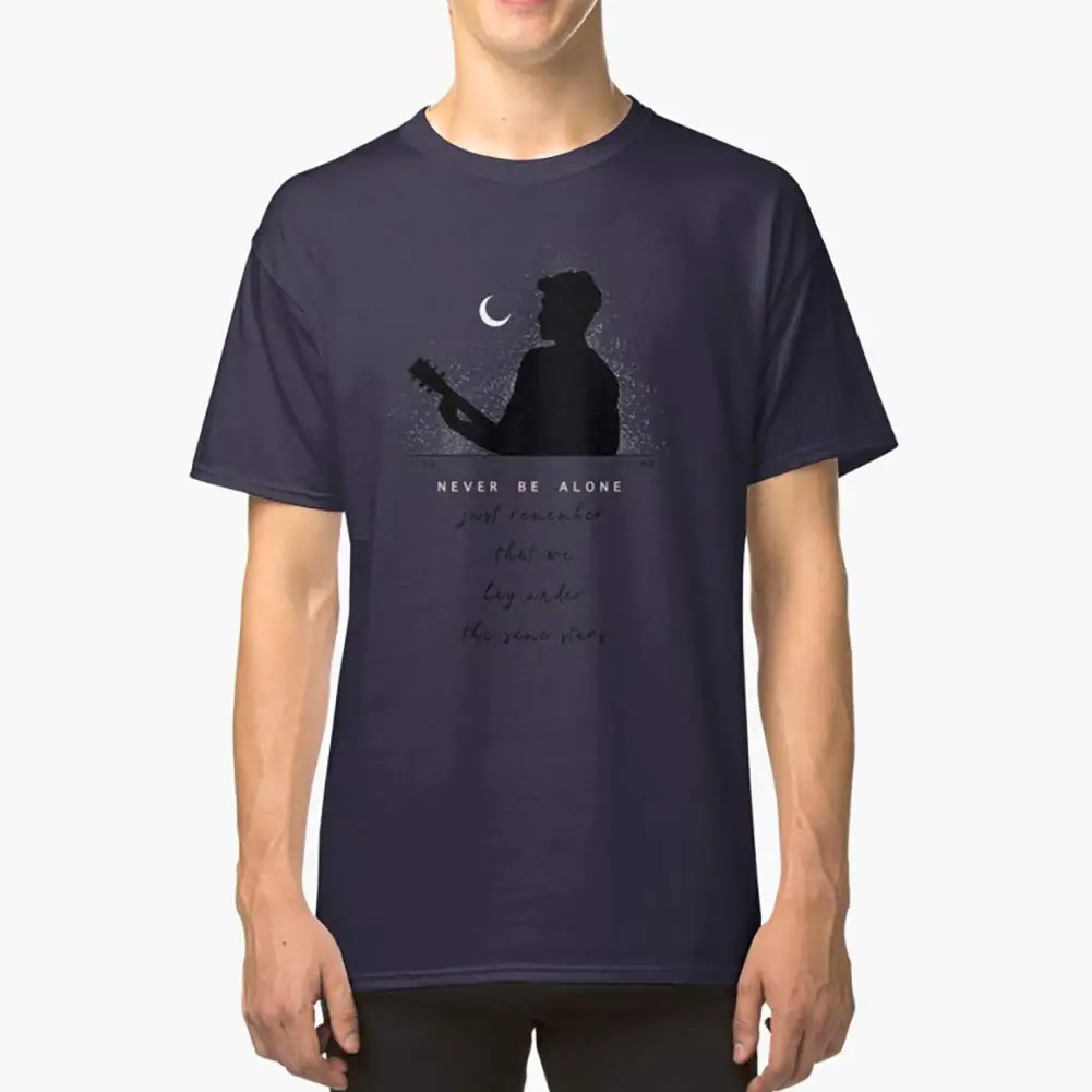 Классическая футболка с надписью Never Be Alone Stars премиум класса Толстовка для мужчин