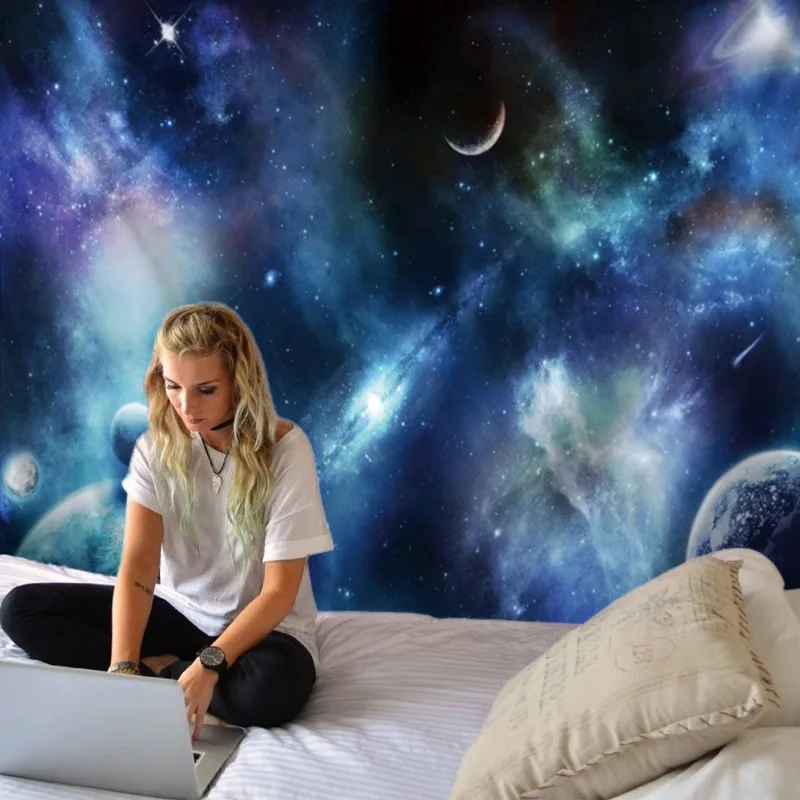 Настенный гобелен с изображением планеты Вселенной|Гобелен| |