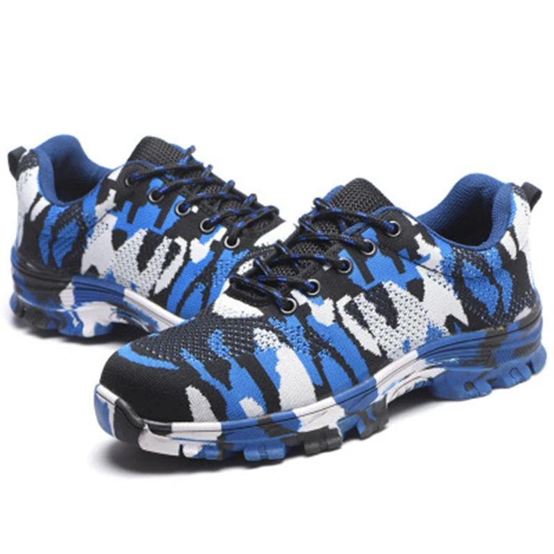 Мужские часы со стальной носок рабочая обувь на каждый день Дышащие уличные