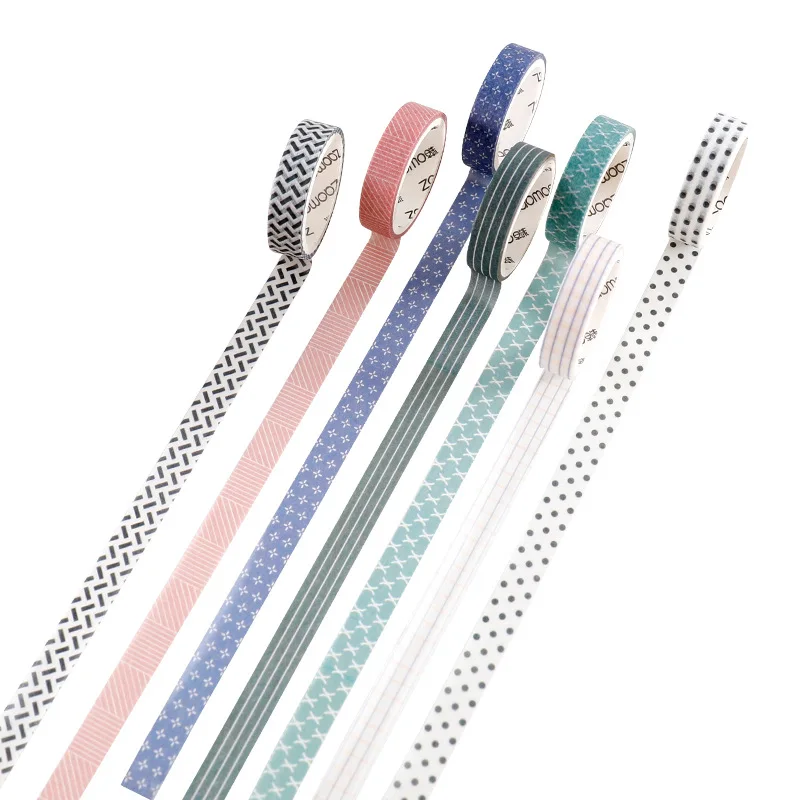 

5 pcs/Pack Fresh Dots Washi tape Set Cute DIY Decoration Sticker Scrapbooking Adhesive Masking Tape stationery gift