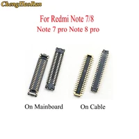 chenghaoran 1pcs lcd display fpc connector on mainboardcable for xiaomi redmi note 7 note 8 note 7 pro note 8 pro