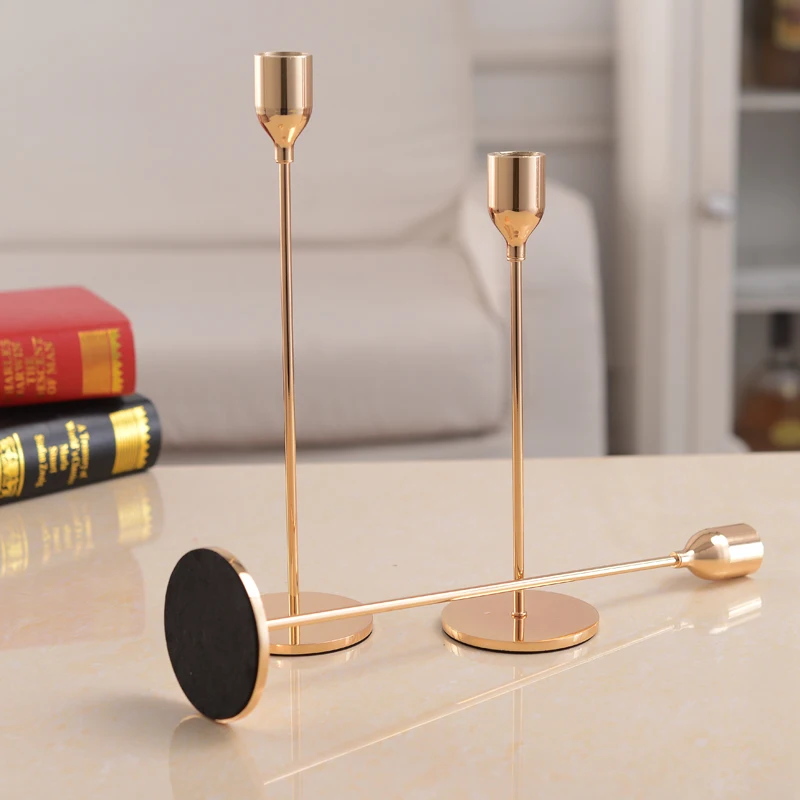 European candle holder single head tieyi candlestick romantic table setting creative home decoration wedding set | Дом и сад
