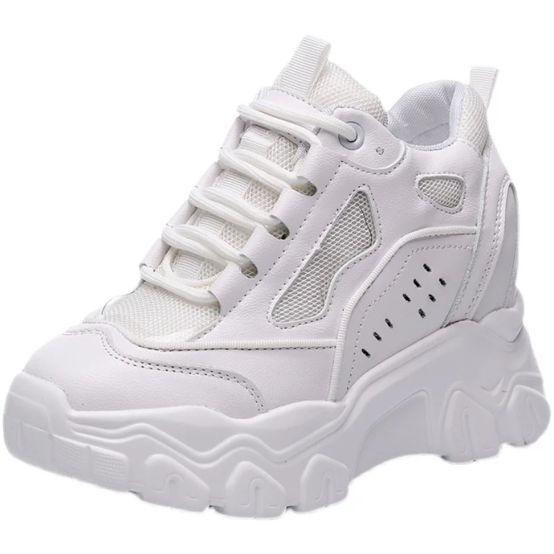 

Women's Sneakers Summer 2021 Korean Ladies Shoes Woman-shoes Tennis Female Platform New Fashion Roses Trainers Mesh Thick Sole H