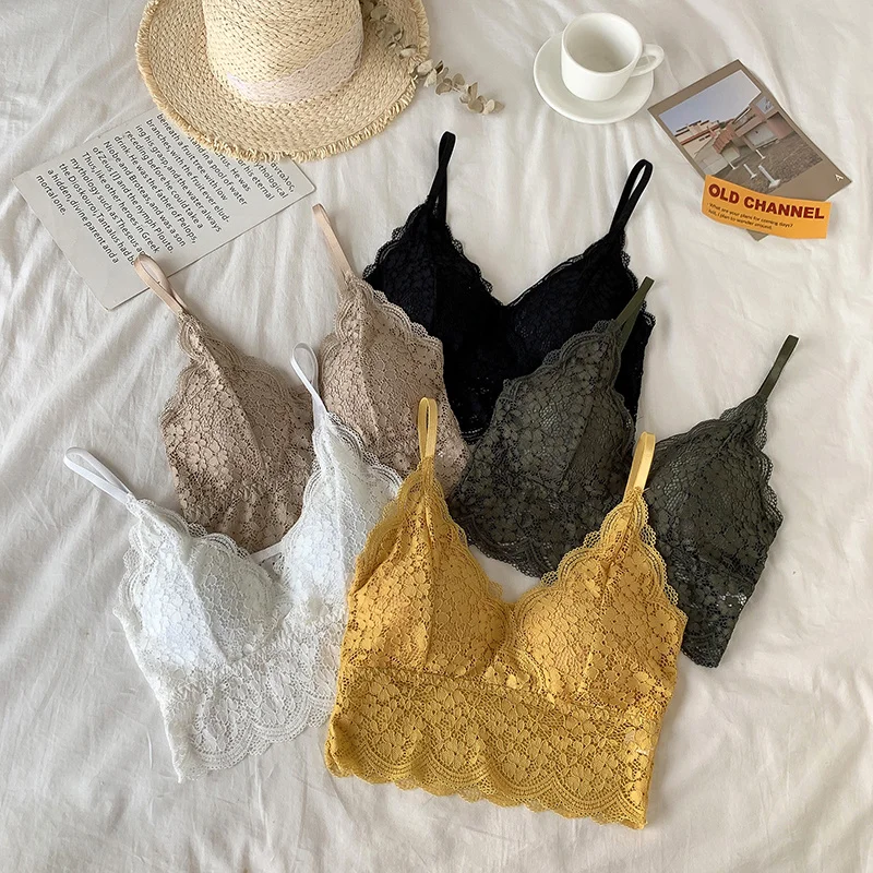 Кружевное красивое нижнее белье большого размера без кольца с нагрудной