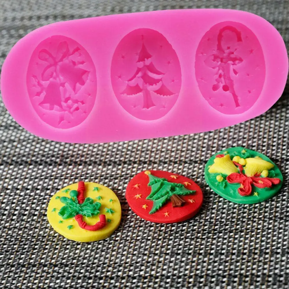 

Christmas Christmas Candy Silicone Molds Cake Decorating Molds B8X9