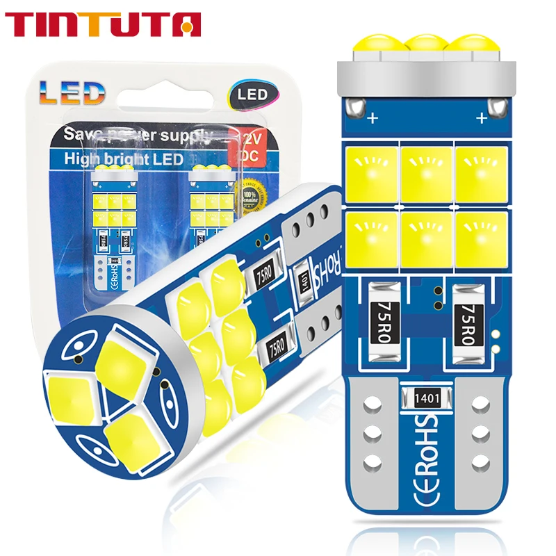 2 шт. W5W T10 светильник лампы на автомобилей Canbus обновления 3030SMD Led 194 лампа