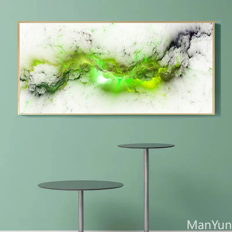 Абстрактная белая облако излучающие яркий светильник плакаты и принты на холсте