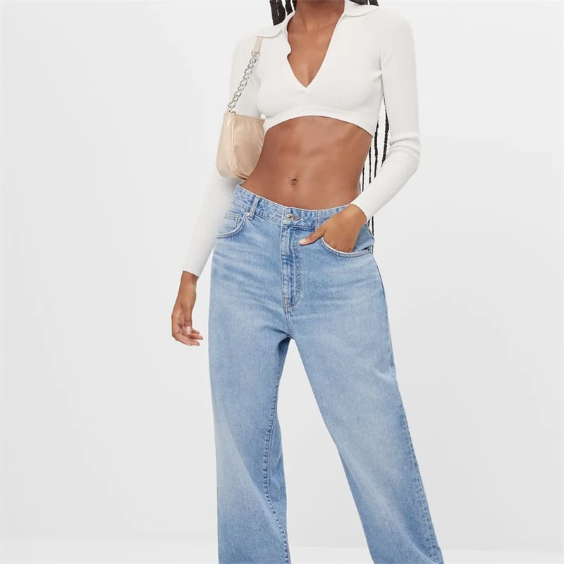 

TRAF Women 2021 Fashion Design Sense Strapping Back Hollow Open Back Knit Sweater Vintage Long Sleeve Female Streetwear