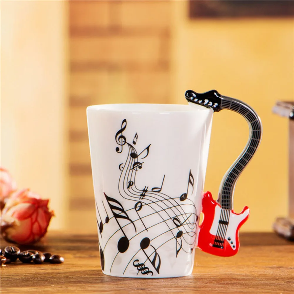 2018 Hot Sale Novelty Art Ceramic Mug Cup Musical Instrument Note Style Coffee Milk Christmas Gift Home Office Drinkware | Дом и сад